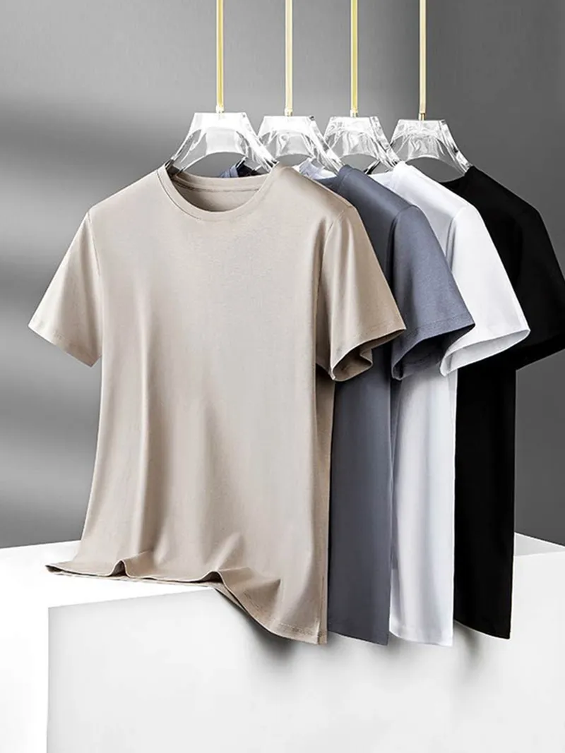 100% Cotton Knit T-Shirt 180gsm – Soft Breathable Solid Dyed